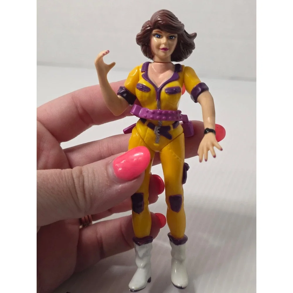 Playmates TMNT Action Figure 5in‎ Yellow Fair 1992 April O'Neil